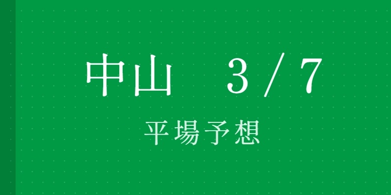 2026年3月7日 中山競馬場平場予想|Python解析による期待値特化レポート