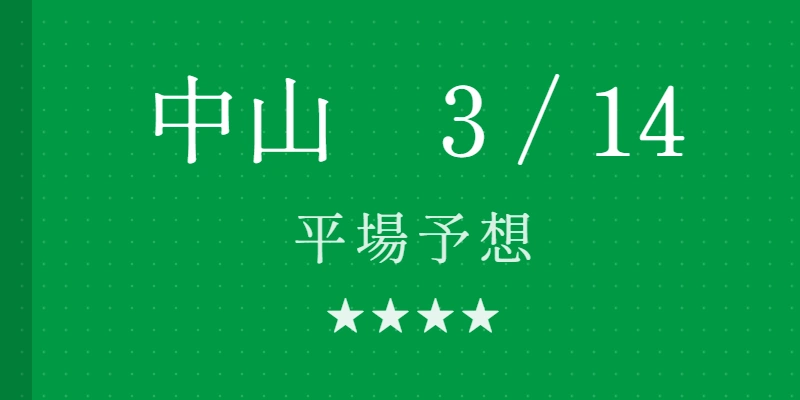 2026年3月14日 中山競馬場平場予想|Python解析による期待値特化レポート