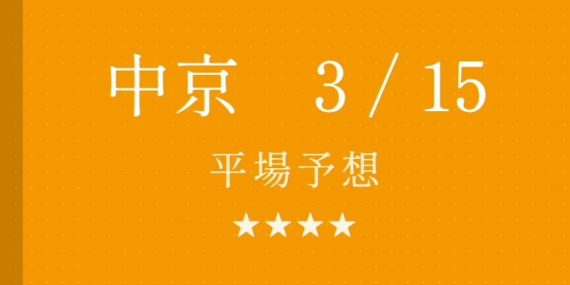 2026年3月15日 中京競馬場平場予想|Python解析による期待値特化レポート